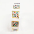 Hot sale golden 3d stickers qr code color roll packaging anticounterfeit hologram label